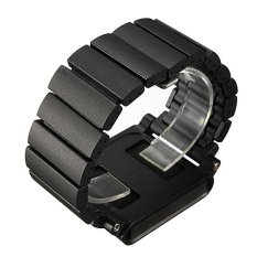Aluminum LunaTik LYNK Multi-Touch Wrist Watch Band for iPod Nano 6th generation Black (Intl)
