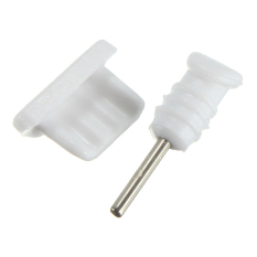 Amango Dust Proof Plug Earphone USB Port Phone 10Pcs (White) - Intl