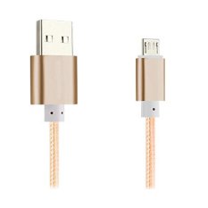 Android Nylon Micro USB Charging Cable for xiaomi Smartphones/Phones/Tablets (Gold) - Intl