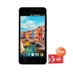 Andromax Smartfren A Smartphone - 8 GB - Hitam + Free Perdana Smartfren 8 GB + Pulsa Rp 20.000