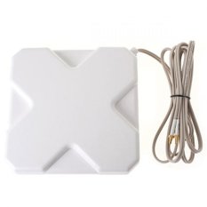 Antena Portable 35dBi modem 3G 4G LTE FDD TDD W-Max 435 Double Pigtail Untuk Modem Bolt Slim 5372s - Putih