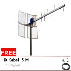 Antena Yagi TXR 175 Dual Driven Untuk Modem ZTE AC2726 75dB + Free Kabel 15 Meter