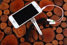 Aodi(TM) Handheld Mini Funny Magical Microphone for Apple iPhone,iPad,iPod Touch,Android and Smartphones Computer PC Laptop (Silver-Grey) (Intl)