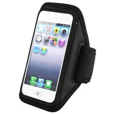 Armband Padded Material Sports Case for iPhone 4/4s - ZE-AD004 - Abu-abu