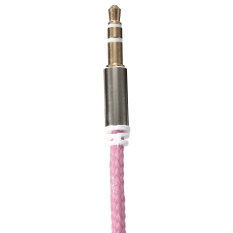 Audew Aux Auxiliary Cord Stereo Audio Cable For Phone iPod 3.5mm Pink (Intl)