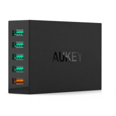 AUKEY 54W 5 Port USB Desktop Wall Charger Compatible with Qualcomm Quick Charge 3.0 (EU) - Intl
