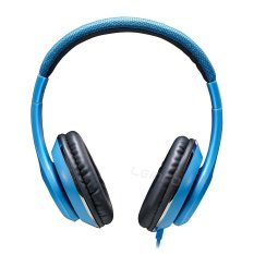 AUSDOM F01 Stereo Headphones Wired Handsfree Headset for iPhone Samsung Huawei Xiaomi Phones Tablets Computers (Blue) (Intl)
