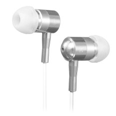 Autoleader 3.5mm Super Bass Stereo Earphone for iPhone Samsung LG MP3 (Silver) (Intl)