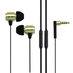 Awei S10HI 3.5mm Plug Noodle Wire Style In-ear Stereo Earphone with Microphone for iPhone 6 & 6 Plus, iPhone 5 & 5S & 5C, Samsung Galaxy, Other Phones Gold (Intl)