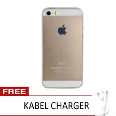 Back Case iPhone SE / 5S / 5 Soft Ultrathin Clear Transparant - Free Kabel Charger