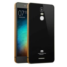 Back Case Xiaomi Redmi Note 3 Tempered Glass Series Gold - Hitam