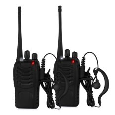 Baofeng BF-888S UHF 400-470MHz 16CH CTCSS/DCS With Earpiece Handheld Amateur Radio Walkie Talkie 2 Way Radio Long Range Black 4 Pack (Intl)