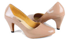 Baricco Brc 910 Sepatu Formal High Heels 6 Cm Synthetic -Cantik - Cream