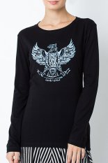 Be Proud of Indonesia - Garuda Tribal Long Slevees Female Tees - Hitam
