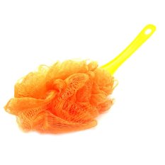 Be U Long Handle Bath Brush / Sikat Pembersih Badan / Gosok Punggung Curva Polos - Orange