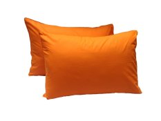 Beautiful Home - Sarung Bantal Tidur Polos 50 cm x 70 cm isi 2pcs - Orange