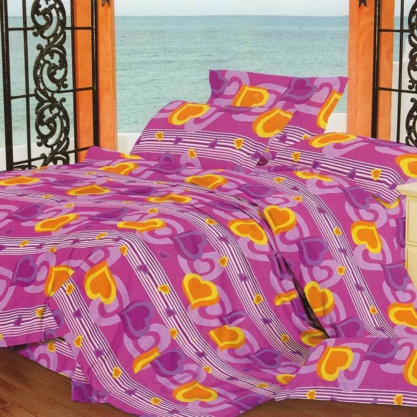 Belarose Set Bed Cover Astina - Pink-Ungu - 180x200
