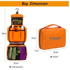 Best Korean Travel Bag Organizer Toiletries/ Tempat Kosmetik / Alat Mandi - Orange