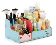 BEST Rak Kayu 25 DIY kosmetik /Stationary/ Alat Tulis Desktop Organizer Storage Box - Kombinasi