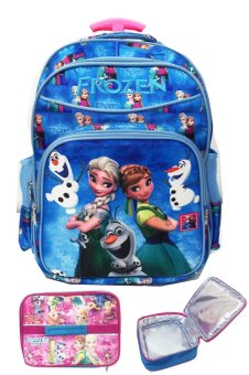 bgc disney frozen fever blue motif elsa 3d timbul tas bgc disney frozen fever blue motif elsa 3d timbul tas