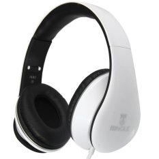 BINGLE i680 Great Sound Supra-aural Wired Headset Microphone for Music Computer (White/ Black) - Intl