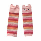 Bluelans Baby Toddler Boy Girl Stripe Cotton Legging Arm Leg Warmer Cartoon Socks (Pink)- Intl
