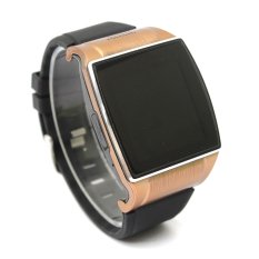 Bluetooth V3.0 Smart Watch WristWatch 2.0MP Camera For Android Samsung HTC MOTO Gold (Intl)
