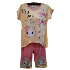 BnV Baju Tidur BabyDoll Setelan #1612 - Kuning