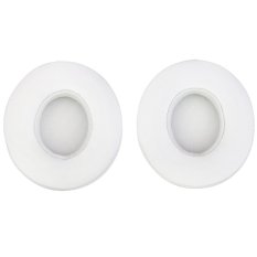 BolehDeals 1 Pair Protein Leather Replacement Ear Pads for Monster Beats SOLO 2.0 White