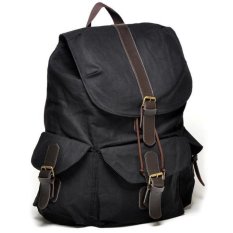 Bonjour Adrien Black - Tas Ransel Gendong Backpack Laptop (Black)