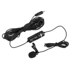 Boya Clip-On Lavalier Microphone BY-M1 for DSLR/Digital Camera/Mirrorless/Smartphone/PC - Hitam