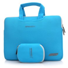 BRINCH New Top Fashion Laptop Bag With Mouse Bag Ultrathin Handbag For Macbook Lenovo DEll 13 14 15 inch Notebook Tote bag Case Cover, 13 inch + Blue (Intl)