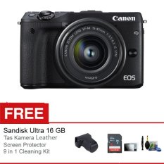 Canon EOS M3 Kit EF-M 15-45 IS STM + Free Aksessories Kamera