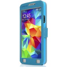 Capdase Sider V Baco Folder Flip Case Cover for Samsung Galaxy S5 - Biru-Putih