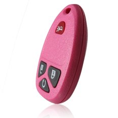 Car Entry Remote Key Fob Shell Case & Pad For GM Replacement (Pink)