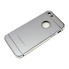 Case for iphone 5/5s Aluminum Metal Frame with Back Cover - Silver