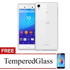 Case For Sony Xperia Z4 - Clear + Gratis Tempered Glass - Ultra Thin Soft Case