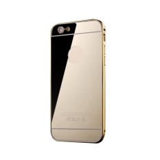 Case iphone 5/5s Alumunium Bumper With Mirror Backdoor Slide- Emas