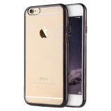 Case iphone 5/5S/SE Softcase List Chrome- Hitam