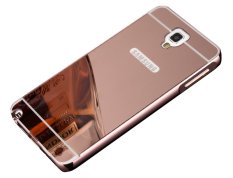 Casing Metal Bumper Mirror for Samsung Galaxy Note 3 Neo ( N7505 ) - Rose Gold