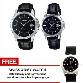 casio jam tangan hitam silver casio jam tangan hitam silver