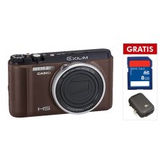 Casio EX-ZR 1500 - Cokelat + SD 8GB + Pouch