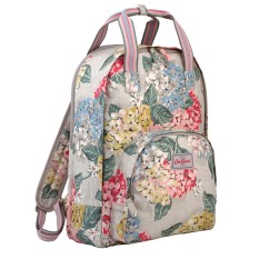 Cath Kidston Multi Pocket Backpack Matt Oilcloth Rucksack Hydrangea 16SS (Colour Oat) Fitting 13