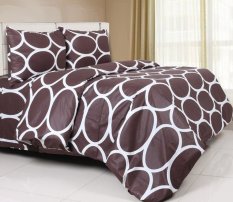 Ceria Sprei dan Bed Cover Katun Motif Android Cokelat