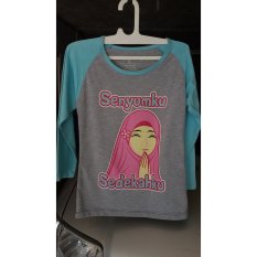 Charly Kaos Anak Perempuan / Baju Anak Muslim 01 - Multicolour