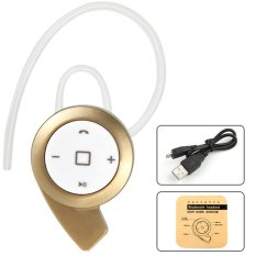 Cocotina Mini Muisc Stereo Bluetooth 4.0 Handsfree Headset Music / Call Earphone + Charge Cable + Ear Hook – Gold - Intl