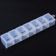 Cocotina Weekly 7 Day Pill Box Medicine Storage Organizer Drug Container Case – White