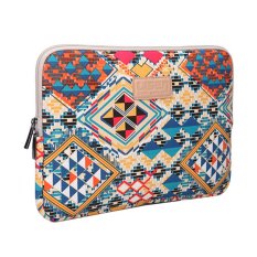 Colored Geometry Shape Canvas Fabric 13 Inch Laptop Sleeve Macbook / Macbook Pro / Macbook Air Sleeve Case Dell / Hp /Lenovo/sony/ Toshiba / Ausa / Acer /Samsun Ultrabook Bag Cover(Blue) (Intl)