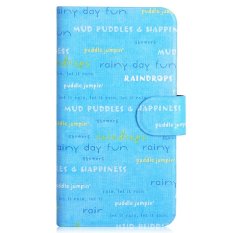 Colorful Letter Graffiti Design Card Slot Magnetic PU Leather Flip Case Cover Compatible For LG Optimus L9 P760 P765