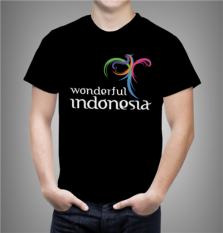 Combed 20s Kaos Wonderful Indonesia 2 - Warna Hitam